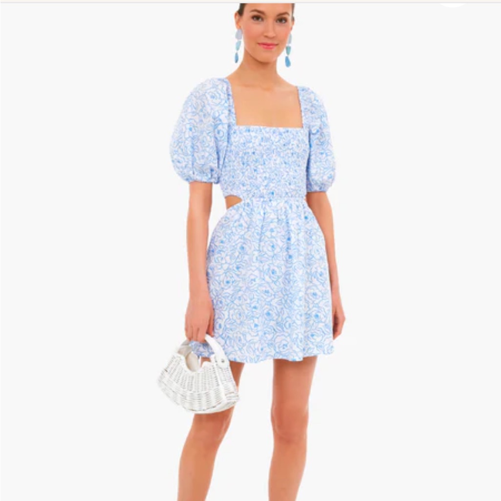 Faithfull The Brand Martine Floral Print Vendita Mini Dress